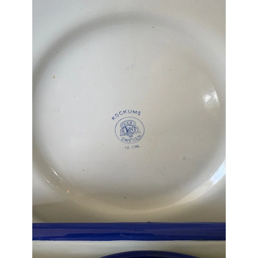 Kockums Enamelware Set Unisex OS White Good Vintage Swedish Kitchen Decor 4pc
